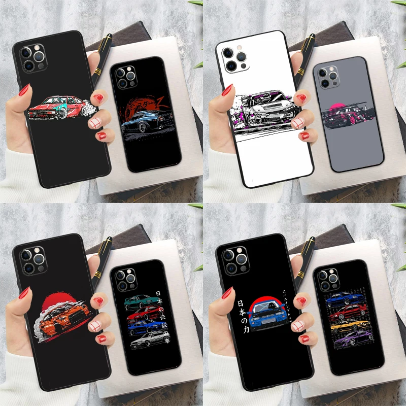 Sports Car Jdm Tokyo Drift Case For Iphone 14 12 Pro Max 11 13 Pro Max