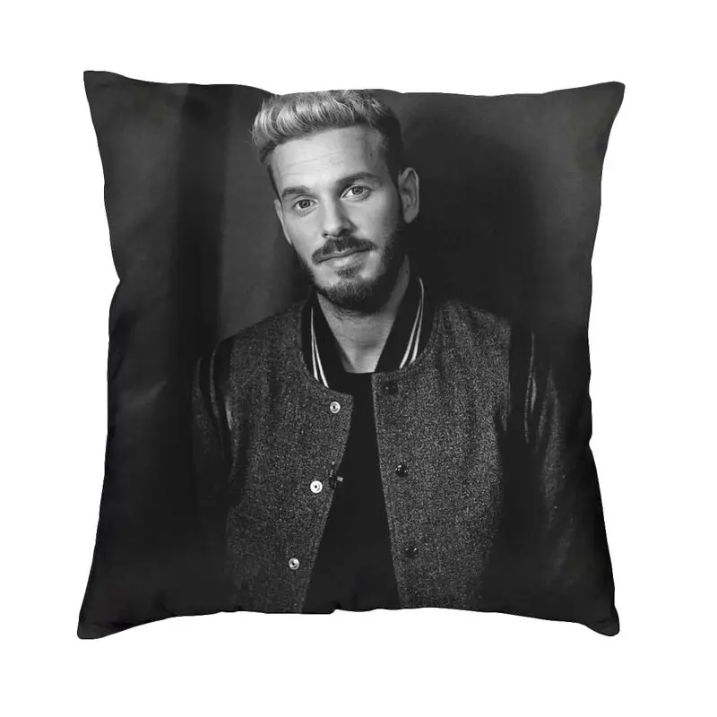 

Actor Matt Pokora Cushion Cover 40x40 Decoration Print France Throw Pillow Case for Living Room Double-sided