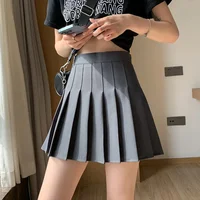 100-crotch Women Spring Summer Jk White A- crotch High-waist Short Skirt Autumn Winter Plaid Half-skirt - Image 2