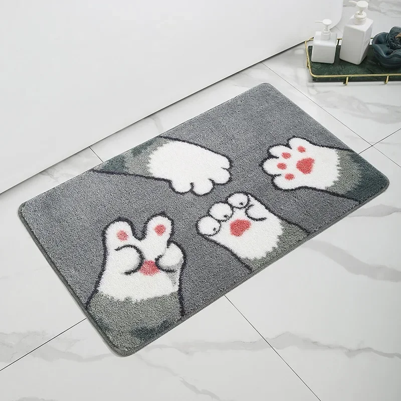 

Bedroom door cartoon mat non-slip mat bathroom yellow
