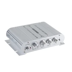Premium Sound Amplifier - 2.1 Channel 100W Stereo with Treble & Bass Control (White)