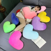 Colorful Hearts Plush Pillow Stuffed Decor Sofa Chair Seat Cushion Red Yellow Pink Green Blue Wedding Valentines' Day Lady Git 1