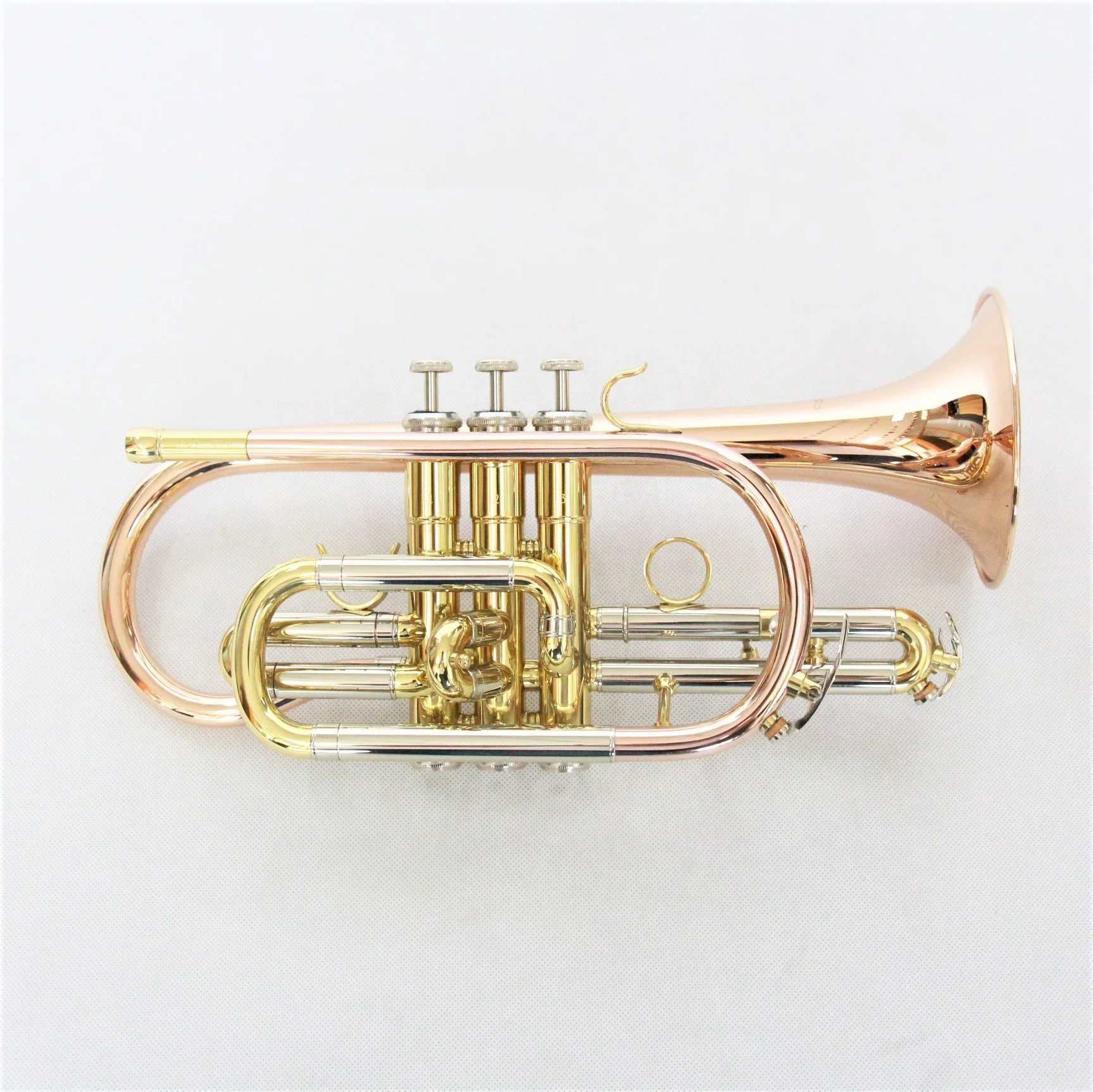 For Player BB Flat Brass Body Gold Lacquered Cornet Musical Instrument With Cheap Cornet Price And Good Case For Sale OEM
