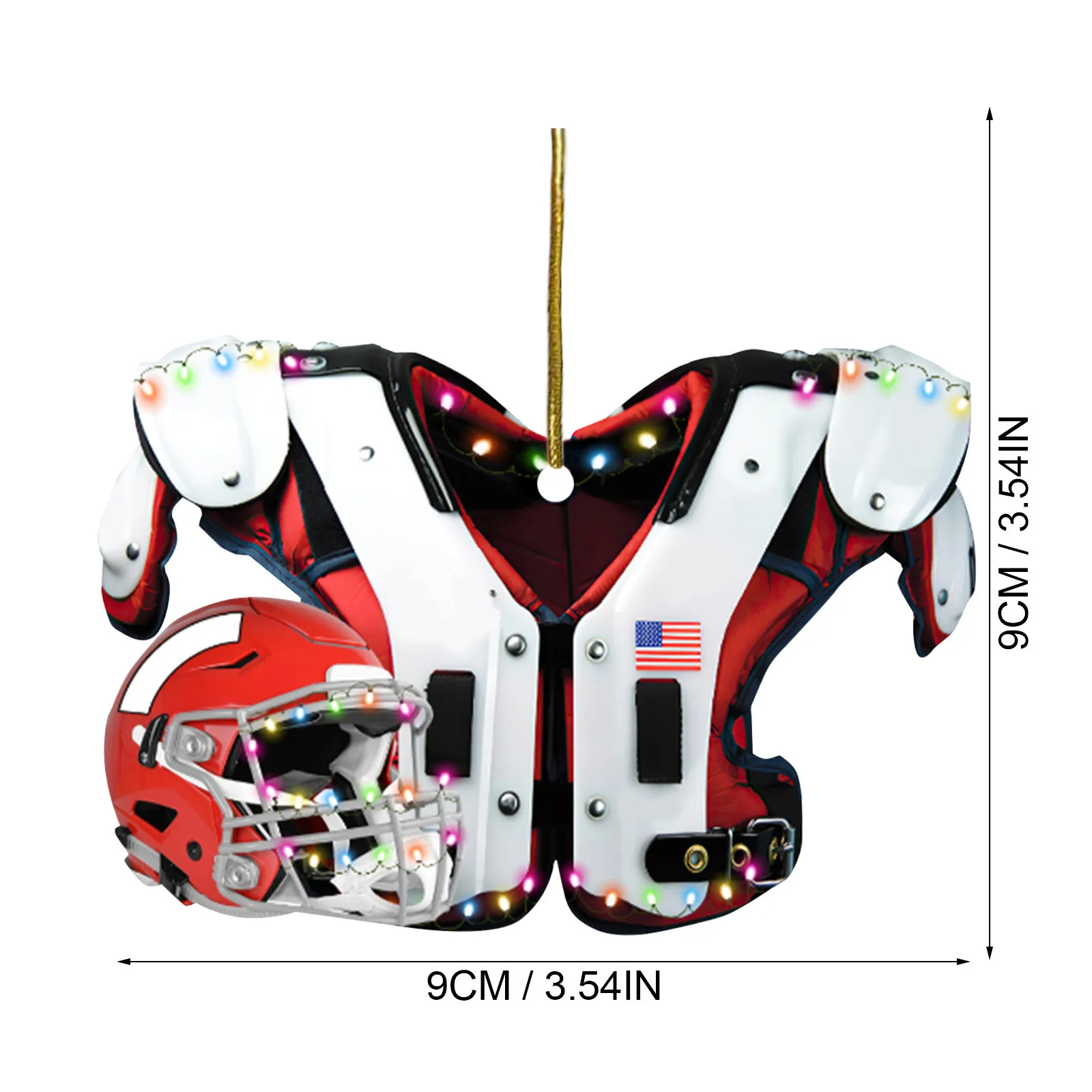 2022 New Collection Decor DIY American Football Shoulder Pads And Helmet Ornaments Home Decoration Pendant Crafts |