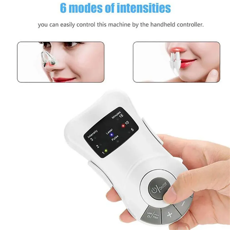 Nasal Allergy Relief Device - Low Frequency Pulse Laser Therapy for Rhinitis and Sneezing