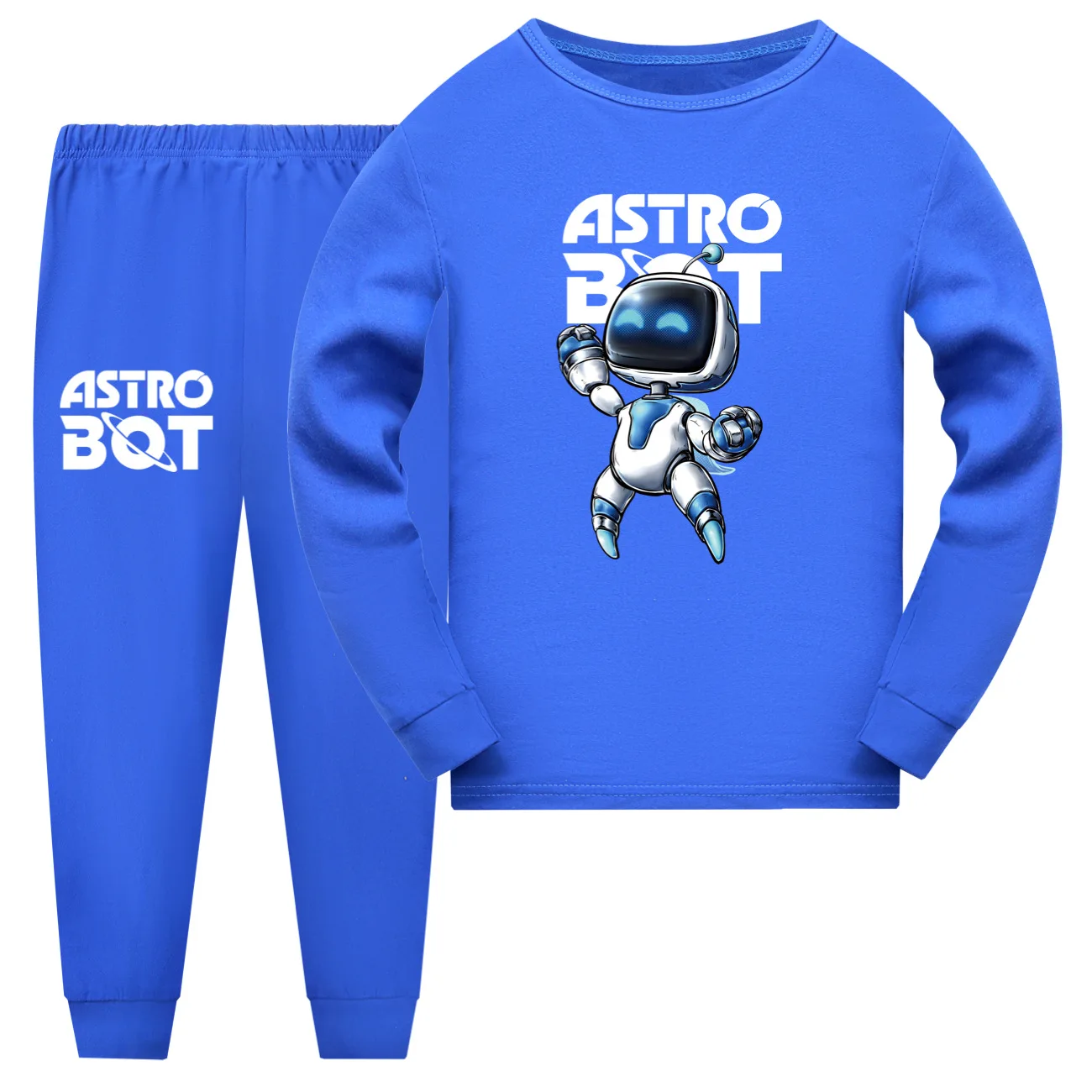 New Hot Game Astro Bot Clothes Kids Astrobot Pajama Sets Boys Autumn Long Sleeve Pullover Tops Legging 2pcs Sets Girls Sleepwear 4