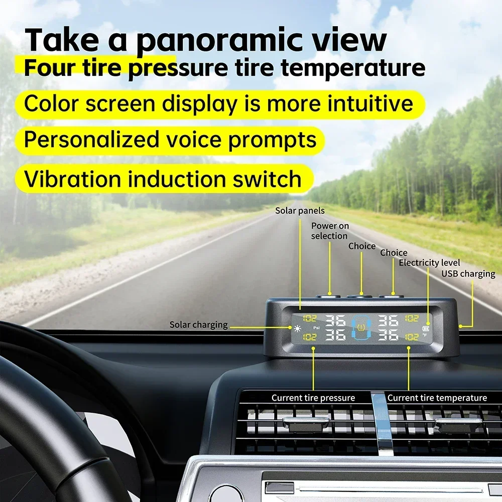TPMS Tire Pressure Monitoring System 4 Sensors
