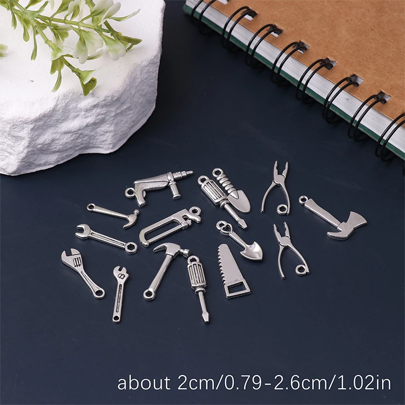 

New15pcs/set Dollhouse Miniature Repair Kits Accessories Hammer Scissors Furniture Decoration Phone Case Material