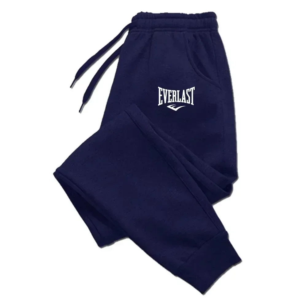 새로운 프린트 바지 EVERLAST 남성 여성 러닝 팬츠 조깅 스웨트팬츠 스포츠 캐주얼 바지 피트니스 체육관 통기성 바지