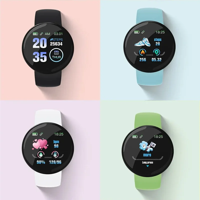 Водонепроницаемые Смарт-часы с монитором кровяного давления и пульса, 1,44 дюйма