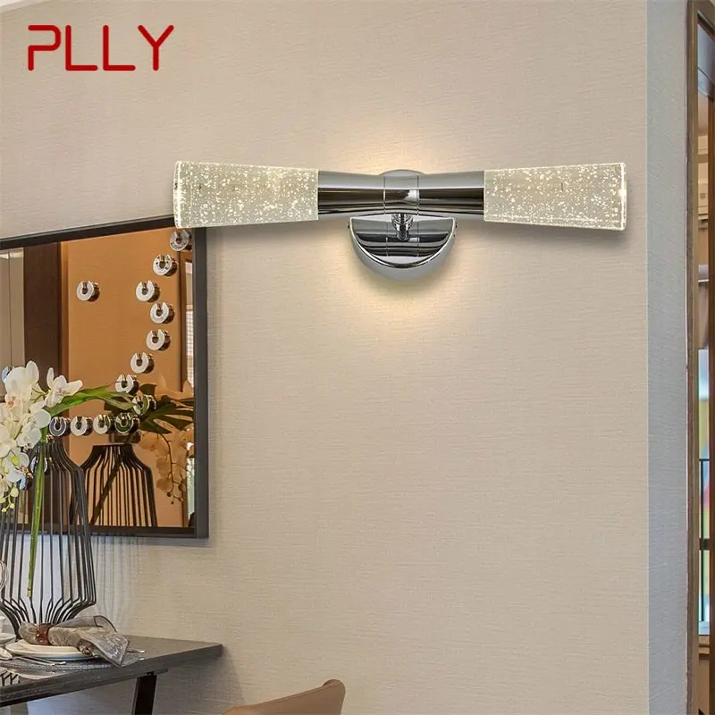 

PLLY Modern Wall Lights Crystal LED Sconce Fixture 220V 110V Aluminum Indoor Wall Lamps For Bedroom Living Room Office Hotel