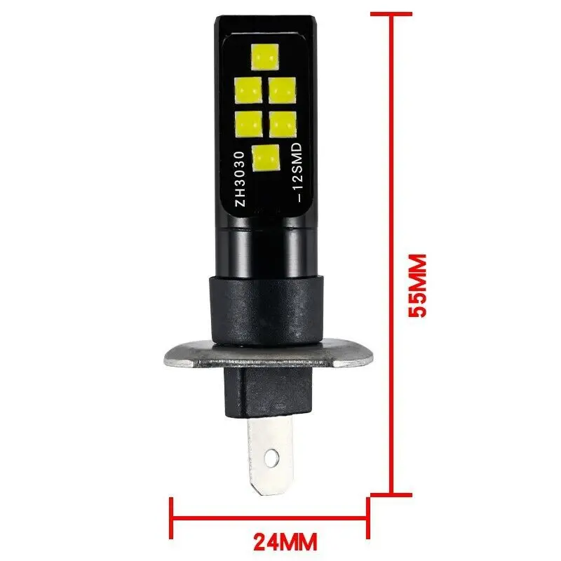 H1 Fog Lamp Bulbs DEL LED Car Headlight 4800LM Auto Front Driving Running Light 12V 24V 40W 3000K 6000K 2pcs led lights,led bulbs,led headlights,led car lights,led car headlights,car headlamps,hid headlight bulbs