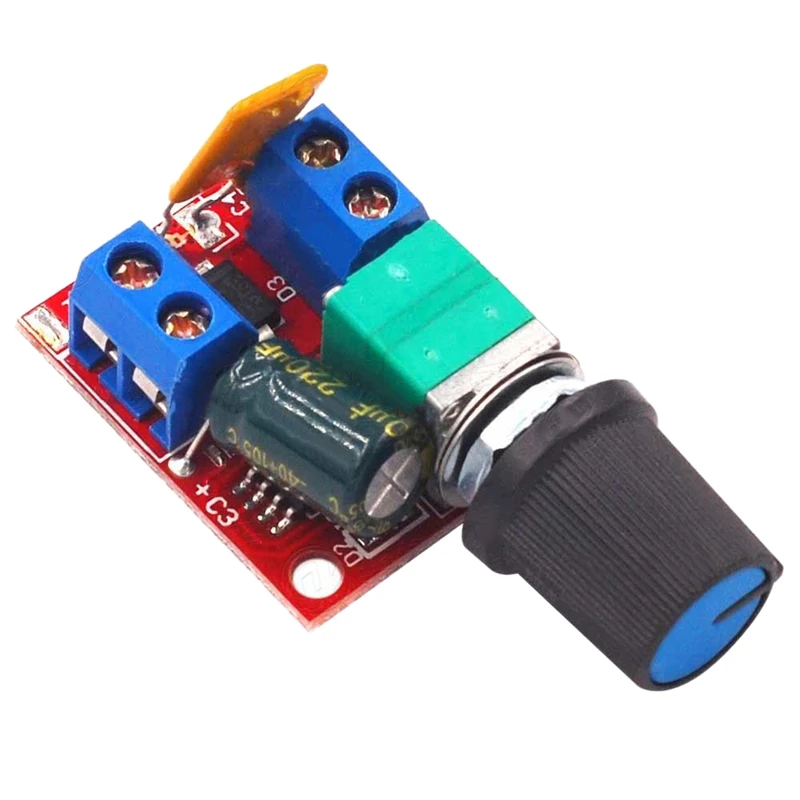 5Pc Mini DC Motor PWM Speed Controller 3V-35V Speed Control Switch LED Dimmer 5A Board Module 90W High Speed DIY