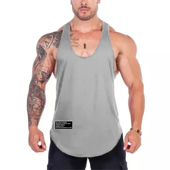 Brand Gym Running Sport Tank Tops Mens Bodybuilding Fitness Sleeveless Vests Mesh Breathable Quick Dry Cool Feeling Summer Shirt 1