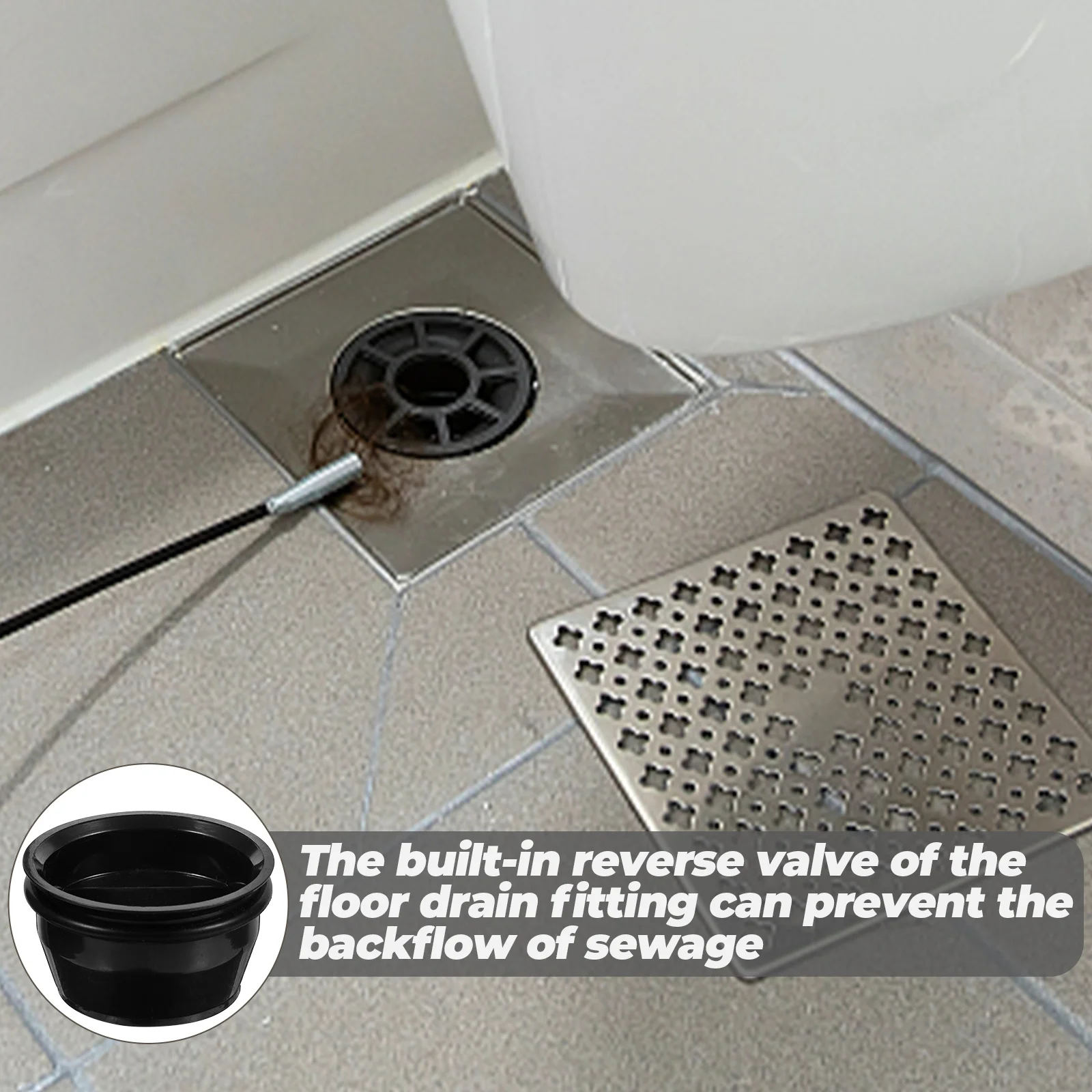 4 Pcs Floor Drain Core Deodorant Sewer Shower Strainer Backflow Preventer Sink Stopper Bathroom Rv Plug for Basement