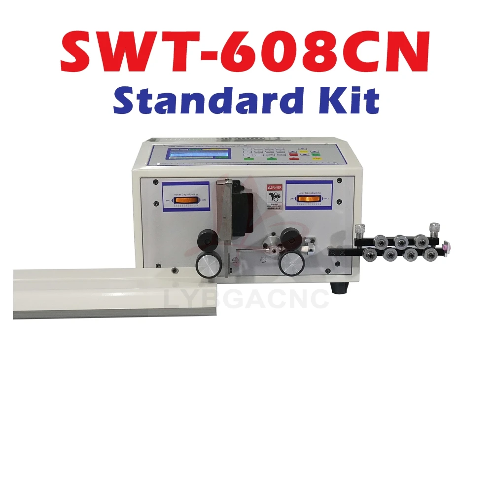 SWT-508C Wire Peeling Stripping Machine 220V 110V Automatic Computer Wire Cutting Stripper 2 Wheels for 0.1mm-2.5mm2 Wire