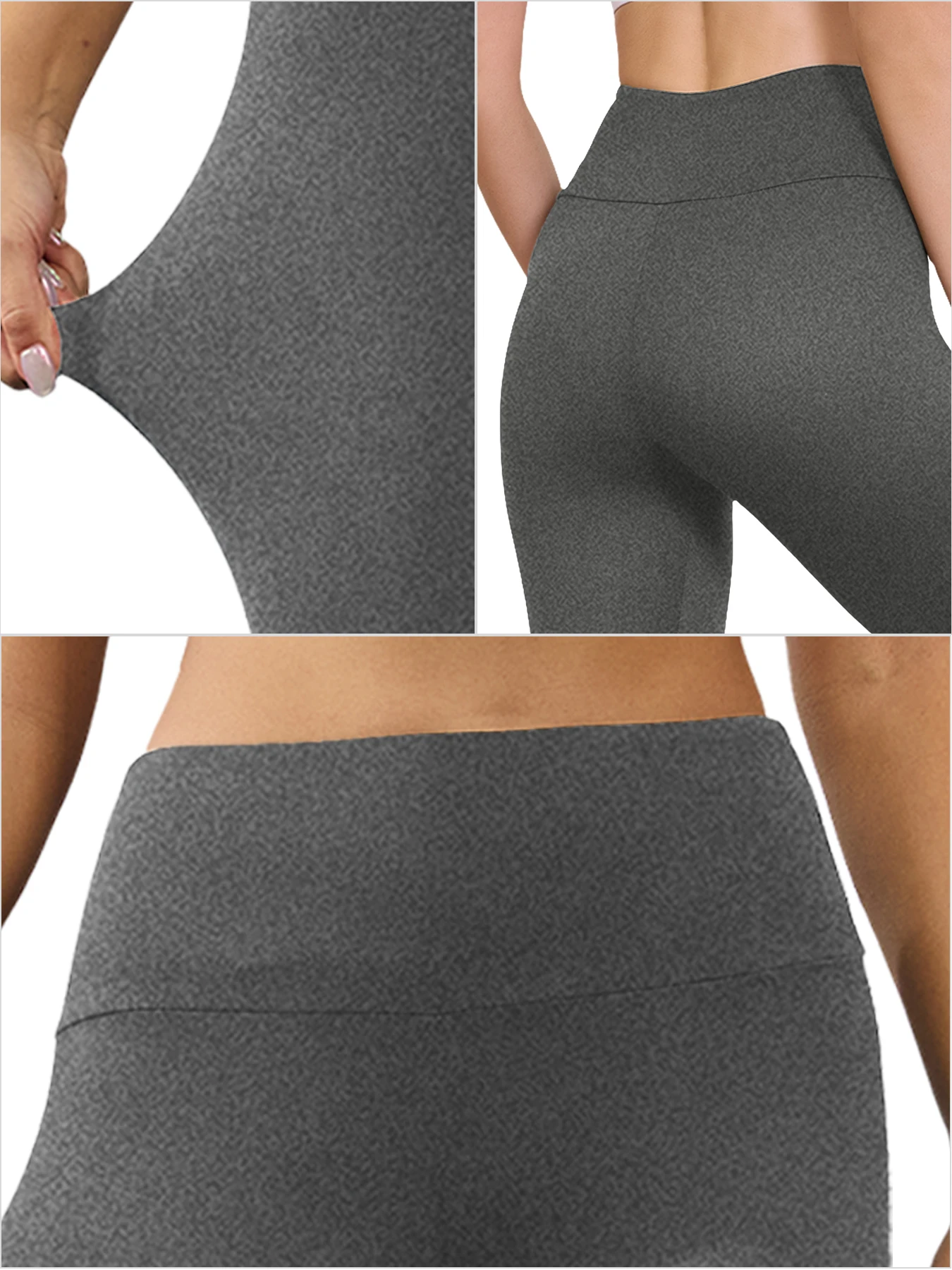 Women's High Waisted Leggings with Tummy Control - Super Soft Fabric Ideal for Yoga Running Workout and Relaxing at Home - 4