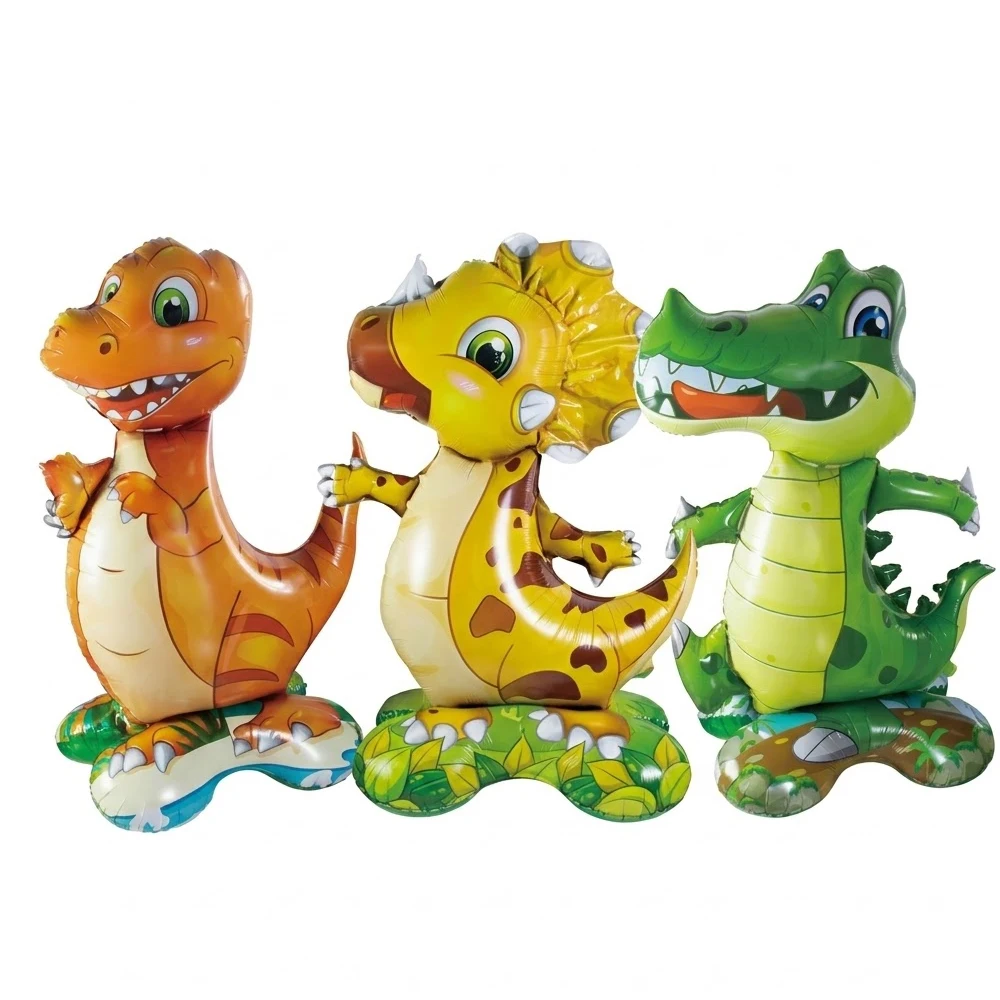 Riesige Stehende Dinosaurier-Folienballons Große 4D-Krokodil-Ballons für Jungen Dschungel-Safari-Dino-Party Geburtstag Babyparty Dekoration – Detail 8