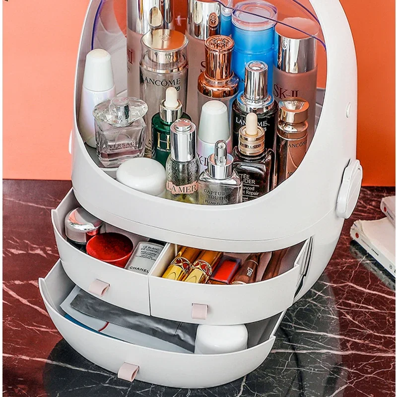25 Cosmetics Storage Box Desktop Multi-function Large-capacity Dustproof and Waterproof Cosmetics Storage Capsule Lipstick Rack 5