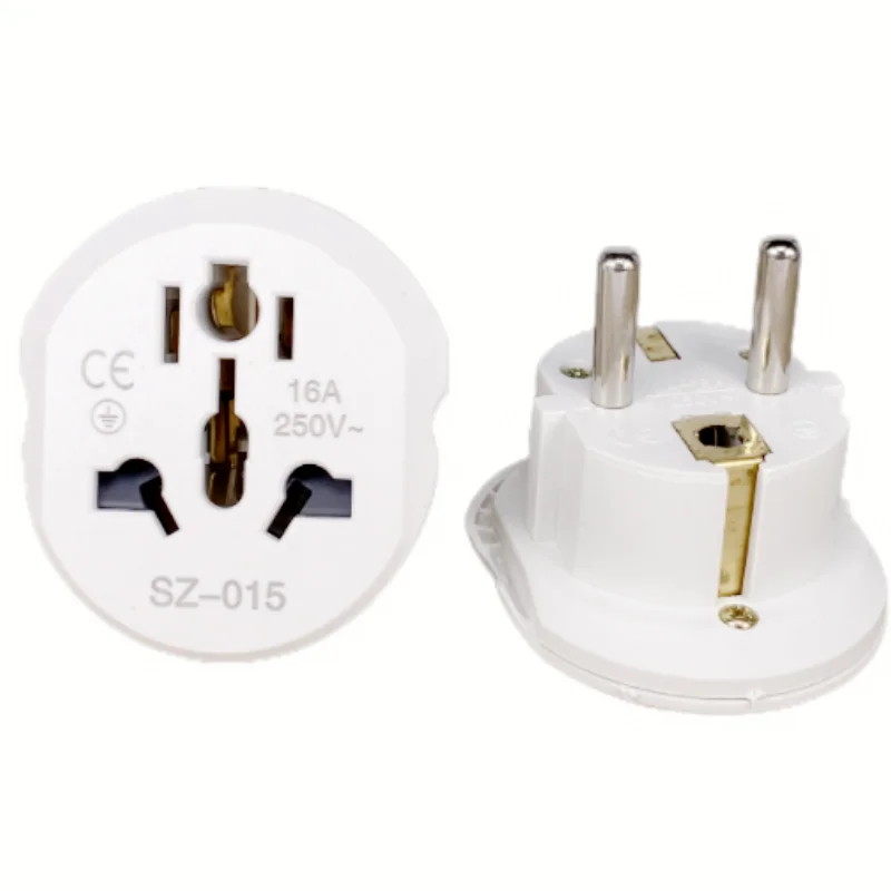 EU Plug Adapter AU CN US UK To Europe Adapter Converter Travel Australia Swiss America China US to EU Wall Socket
