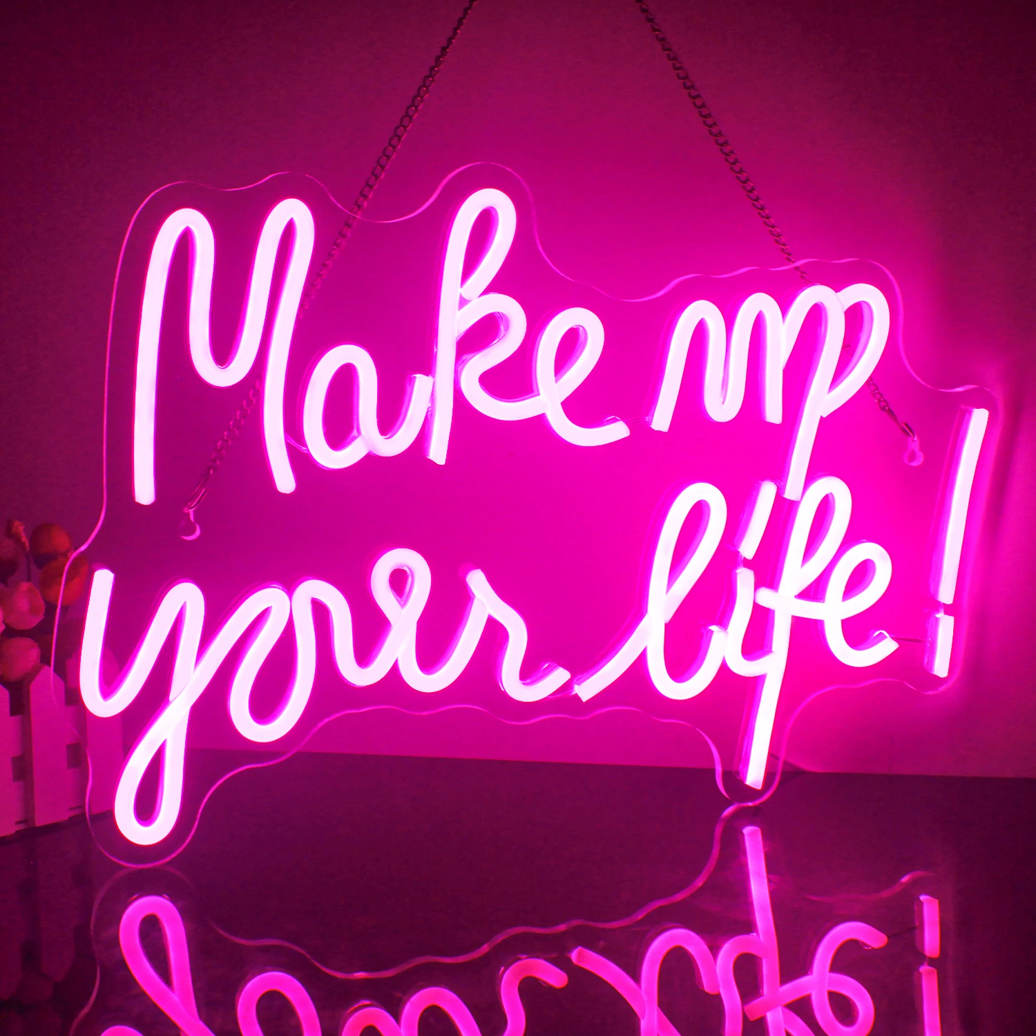 make up your life Neon Sign Personalized Led Lights Bar game Room Home Studio Restaurant Wall Decoration neon light ART Acrylic make love not war neon sign neon light for wall neon sign decor usb powered led neon signs for home wall billboard bedroom decor