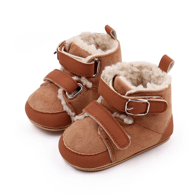 0-24M Newborn Girls Snow Boots Winter Cute Ankle Boots Warm Baby Toddler Shoes Suitable for Toddler Baby Cotton