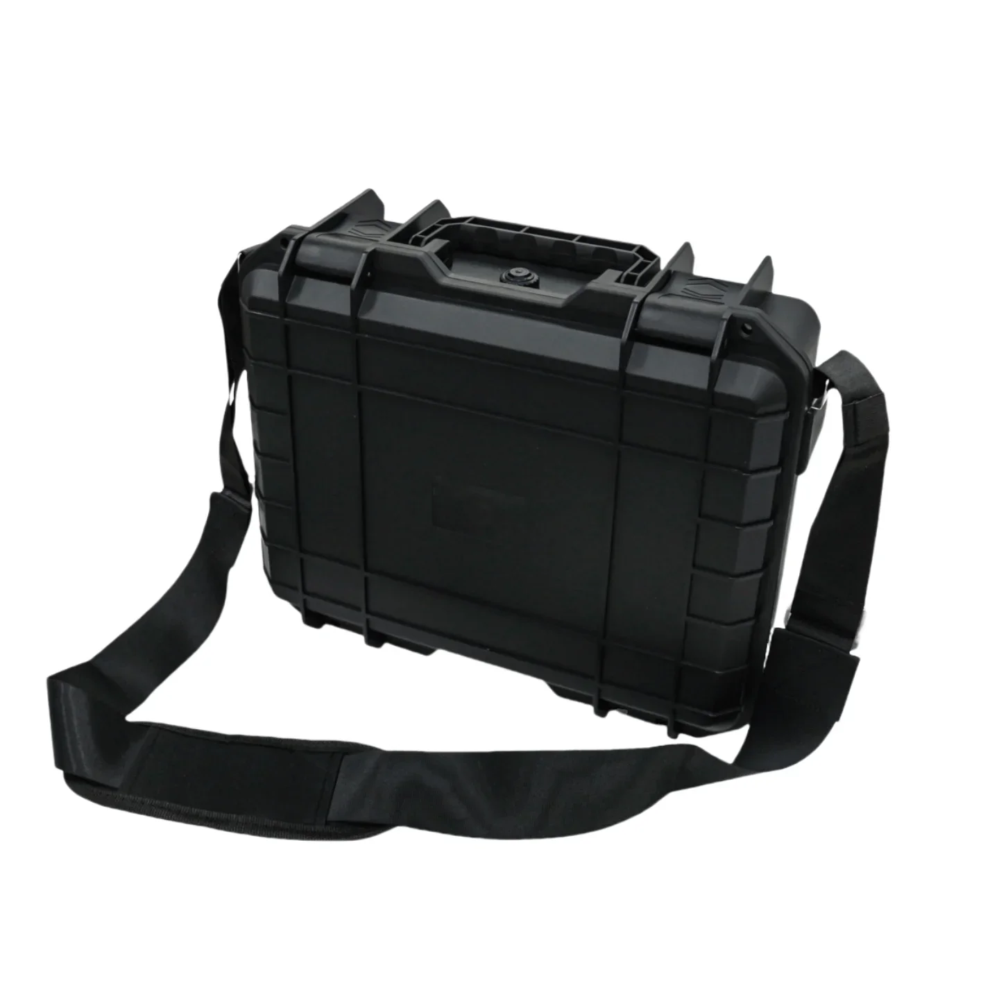 1pc Waterproof Protective Equipment Hard Carry Case with Shoulder Strap, Digital Electronic Product Storage Box with Sponge 3