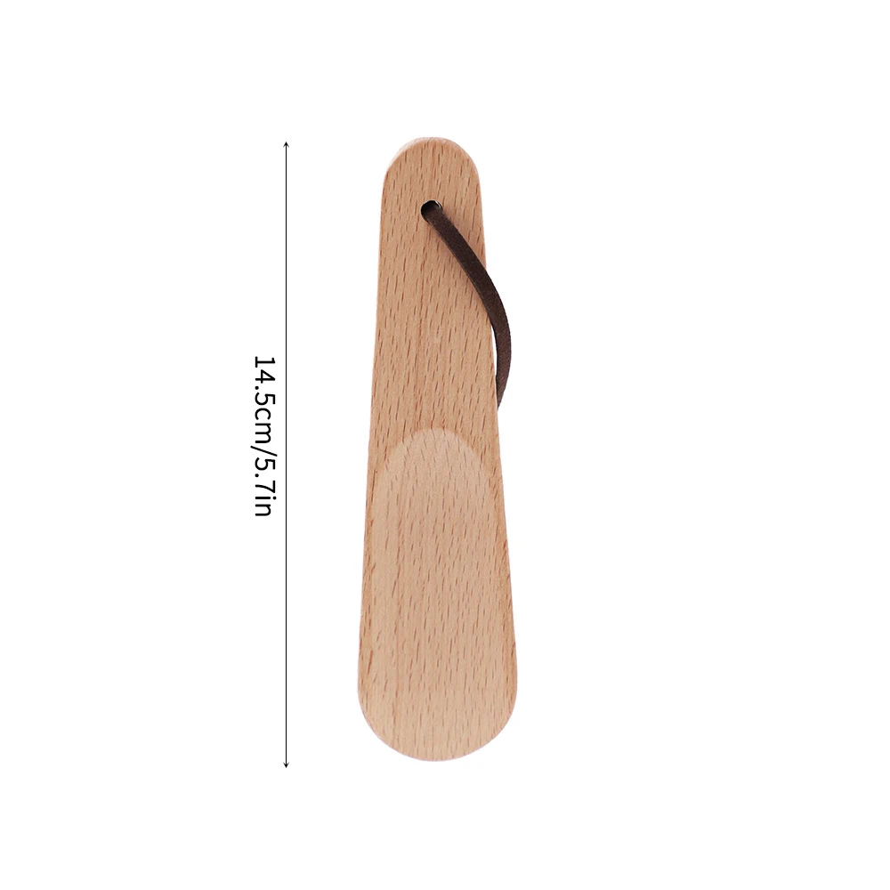 Compact Beech Wood Shoehorn – Portable Travel Shoe Accessory