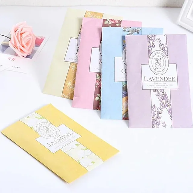 6pcs Natural Sachet Aromatherapy Bag Hanging Fragrant Sachet For Wardrobe Closet Car Fragrance Air Freshening Hanging Home Decor 4