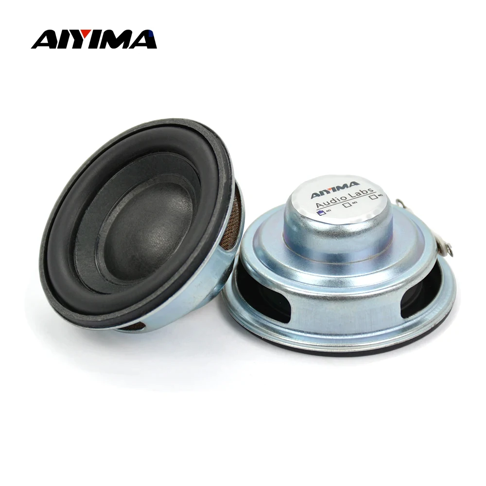 AIYIMA Mini Audio Speakers 50MM 4 Ohm 5W Subwoofer Multimedia Portable Speaker Sound Amplifier Loudspeaker DIY 2Pcs