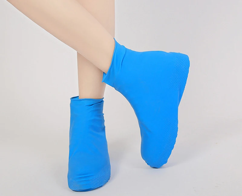Silikon wasserdichte Schuhabdeckungen S/M/L, wiederverwendbare Nicht-Schlupf-Regenschuhabdeckungen, OverShoes Gummi-Regenstiefel für Regentag im Freien – Detail 15