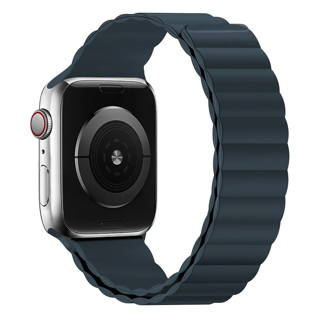 

Ремешок магнитный для Apple watch band 45 мм 44 мм 40 мм 41 мм Ultra 49 мм 42 мм 38 мм, силиконовый браслет correa iWatch series 9 7 6 SE 3 8