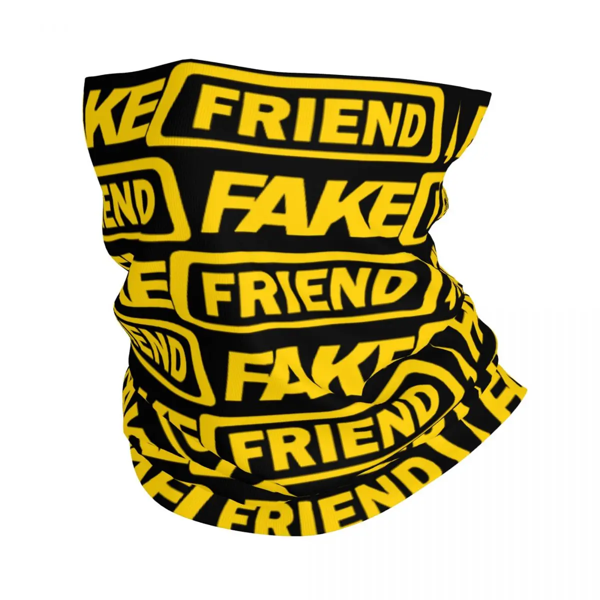 

Fake Friend Bandana Neck Cover Printed Mask Scarf Multi-use Balaclava Running for Men Women Adult Breathable
