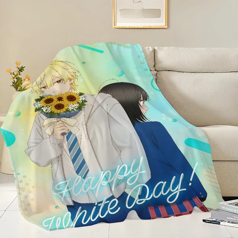 warm anime soft plush blanket honey lemon for comic sofa living room office bedroom soda travel gift single-sided printed 4