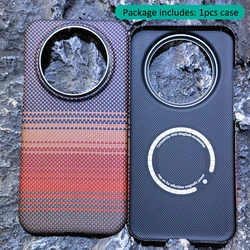 Magsafe Magnetic Carbon Fiber Aramid Case - Premium Fabric Design for Mate 70 Air (Sunset)