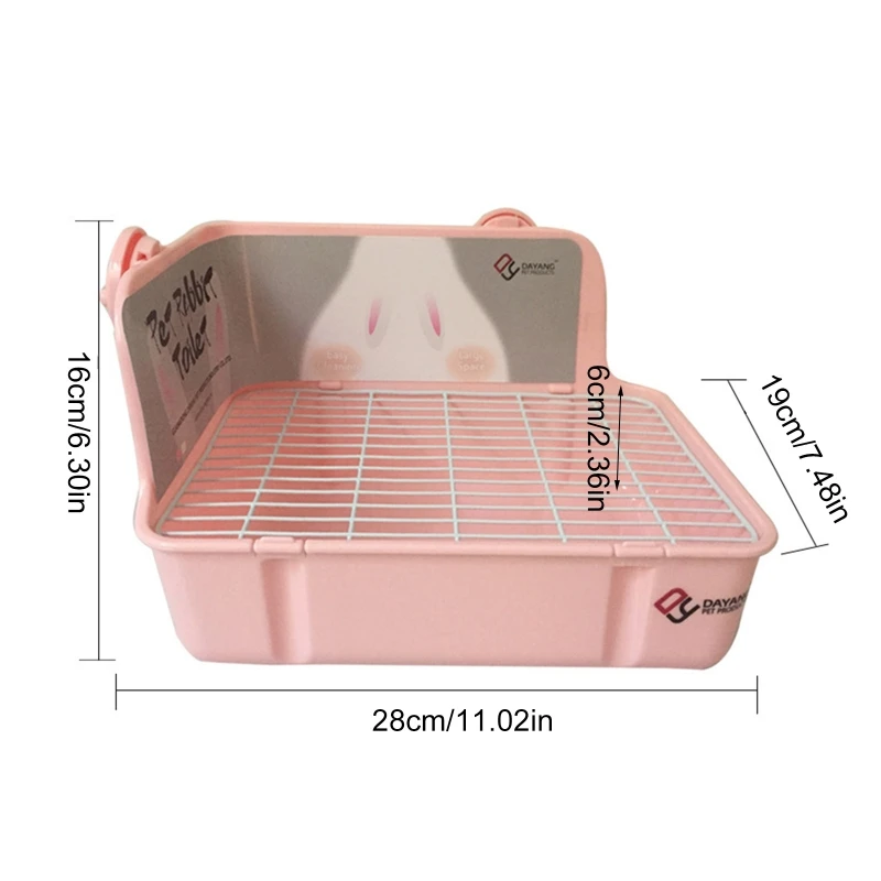 Potty Trainer Corner Litter Box Pet Pan Bedding Small Animal Rabbit Hamster Guinea Pig Ferret Gerbil Chinchilla Pet Litter Box