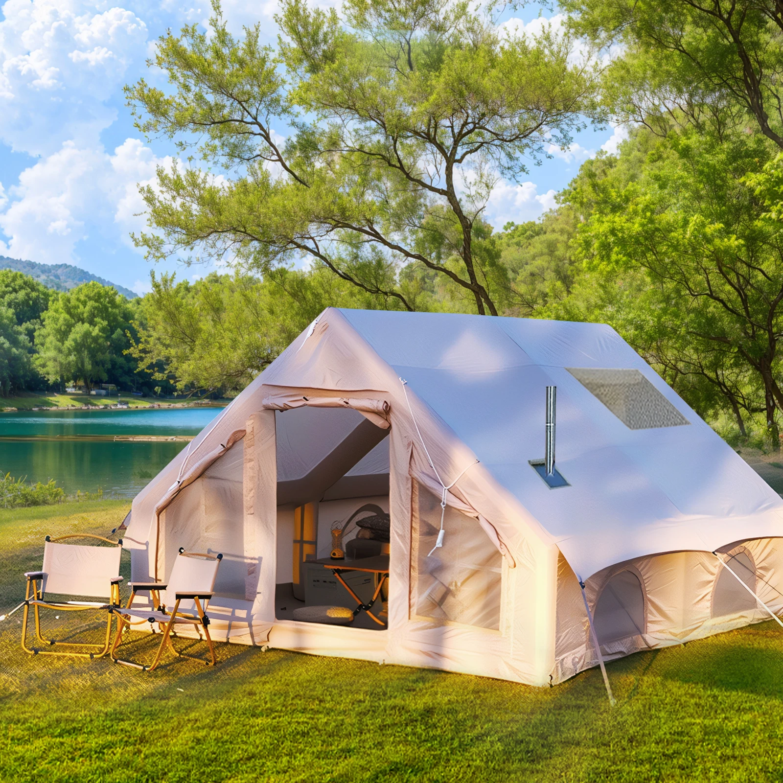 129 Square Feets Inflatable Tent Canopy ，Large inflatable tent house for Inflatable Furniture Toy,Outdoor Inflatable Toy