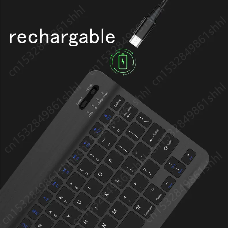 Tablet Keyboard for iPad Keyboard Teclado Mi Pad 5 6 Wirelesss with Mouse Rechargeable Bluetooth-compatible
