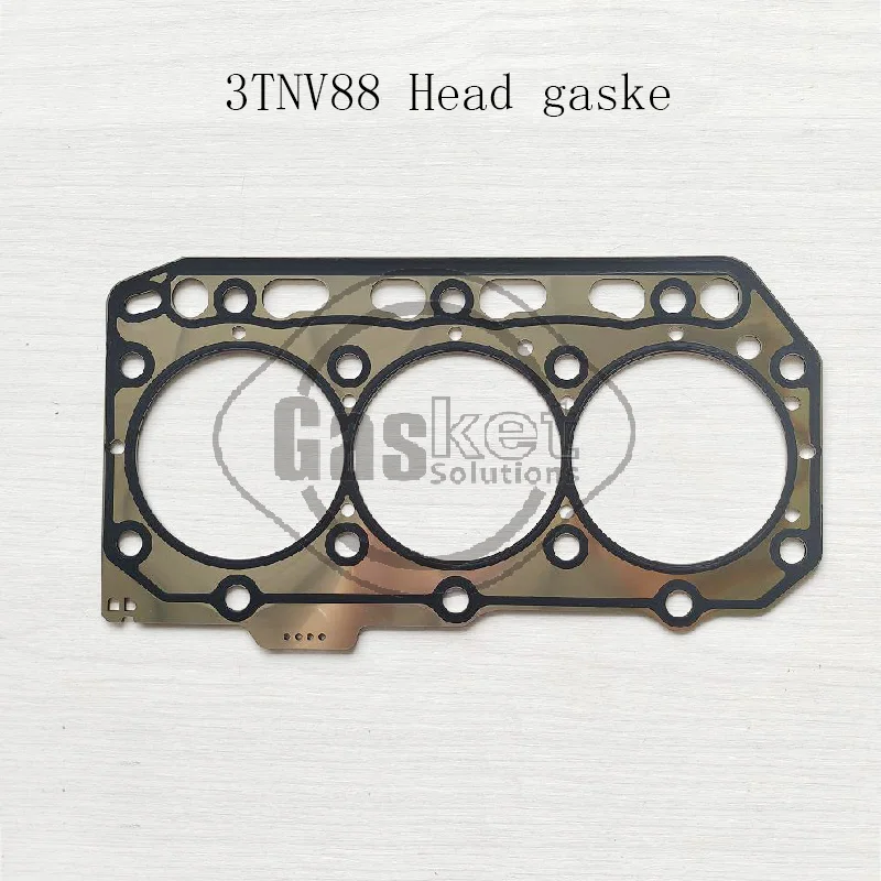 Cylinder Head Gasket For Yanmar 3TNV88 3TNV88-M 3D88 729906-92761 (Steel)