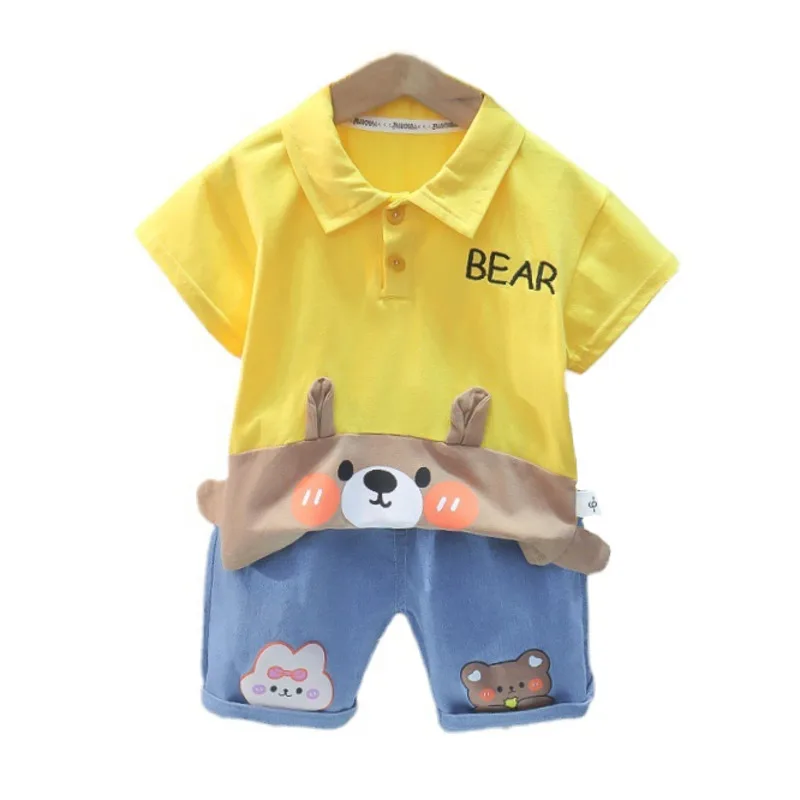 

New Summer Baby Girls Clothes Suit Children Outfits Boys T-Shirt Shorts 2Pcs/Sets Toddler Casual Sports Costume Kids Tracksuits