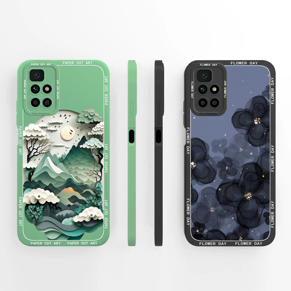 Cute Healing Pattern Slim Silicone Phone Case - Premium Protection Back Cover