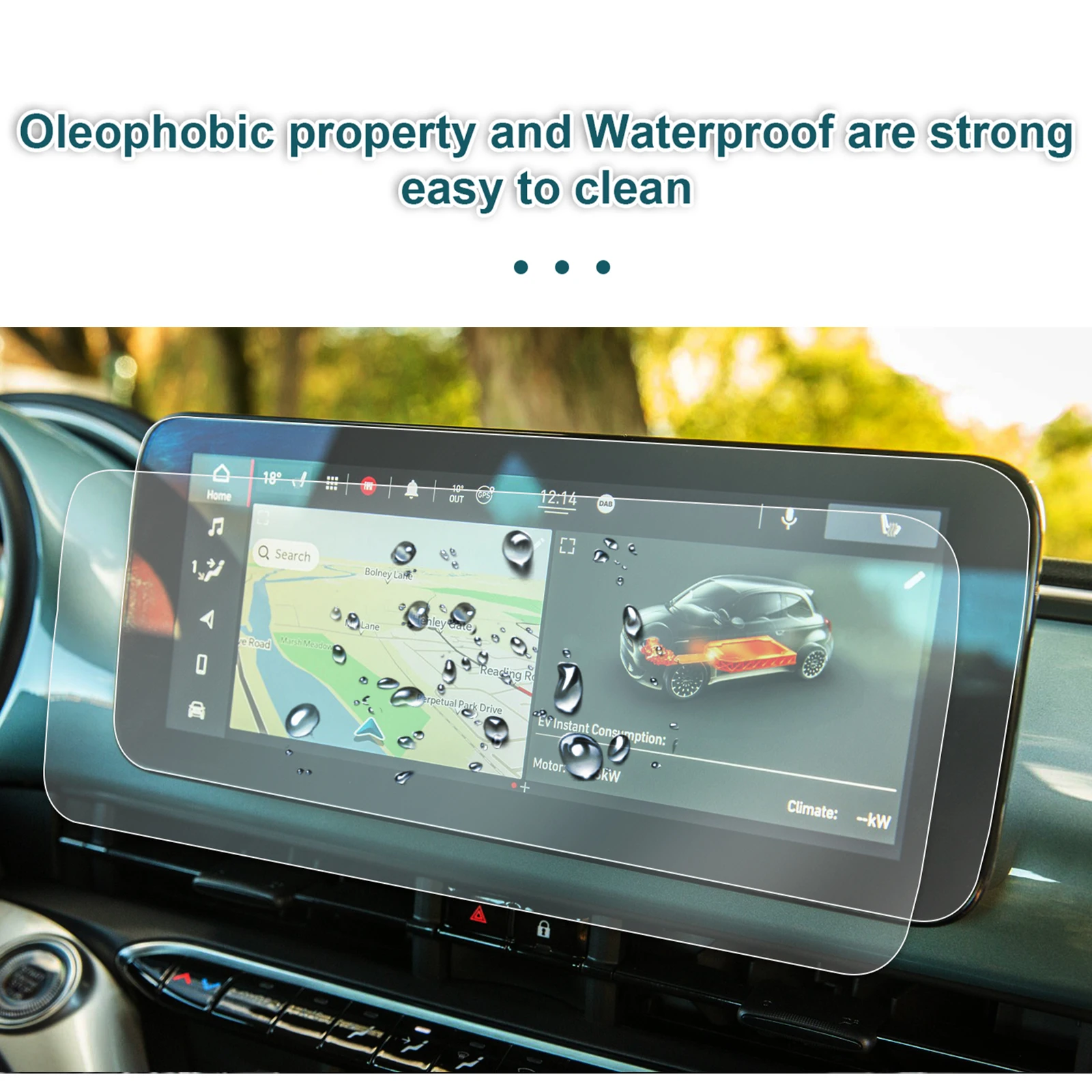 Protector De Pantalla Para Fiat 500 Series 8 (2020) - 2 Uds, Antihuellas