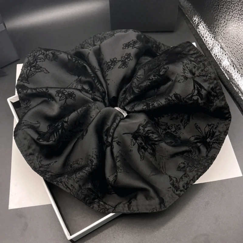 Retro Satin Samt Haargummi Für Damen Elegantes Haarband_voghion.com