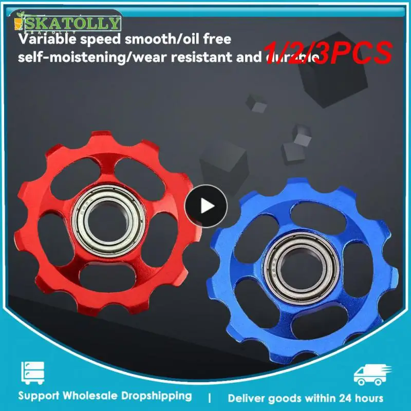 1/2/3 Pz Mountain Road Bike Cuscinetto Posteriore Deragliatore 10T 11T 13T Puleggia In Acciaio Rullo Folle Cuscinetto Jockey Wheel Parts