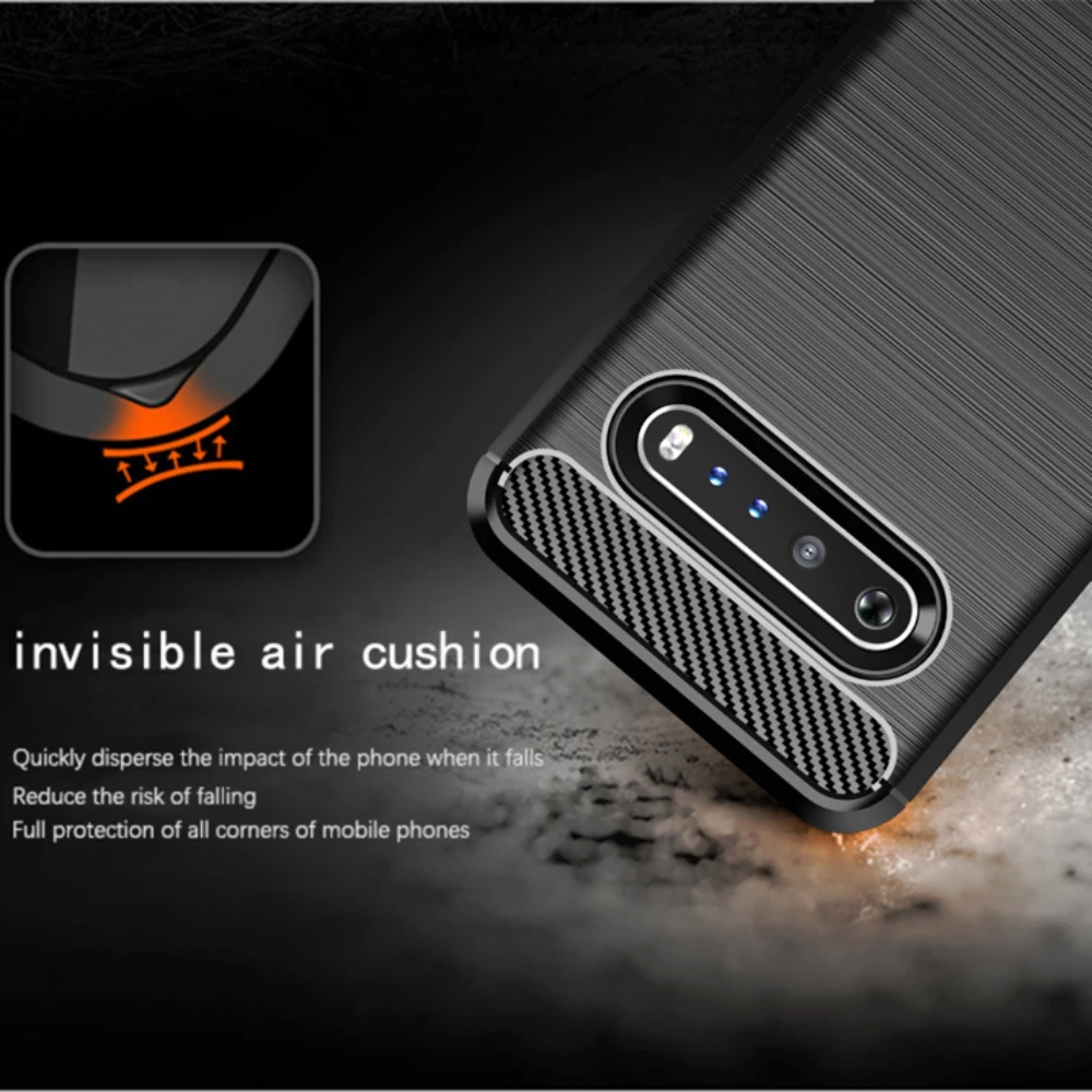Shockproof Bumper TPU Business Fiber Soft Phone Case Cover