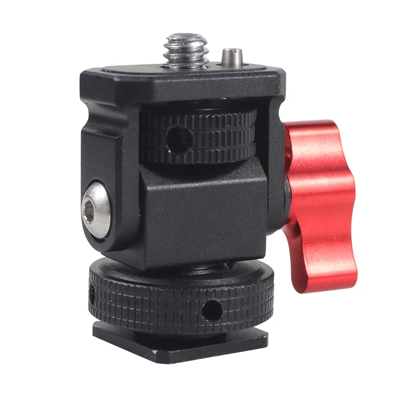 Field Monitor Holder Swivel and Tilt Adjustable Monitor Mount Cold Shoe Mount 1/4 Screw ARRI Locating Pin for DSLR Camera camera screw mount camera mount adapter