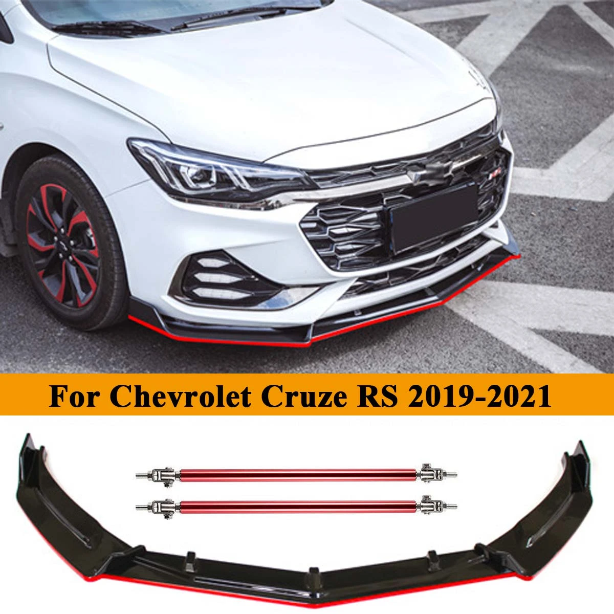 魅了魅了Factory Style Lip Spoiler For The Chevrolet Cruze 2016-2018 Painted In  モータースポーツ用品