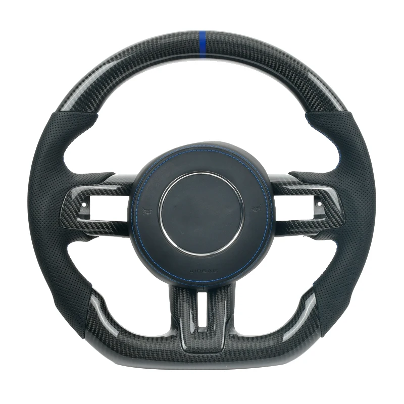 

Real Carbon Fiber Steering Wheel for Ford Mustang 2015 2016 2017 2018 2019 2020 2021 Modification Customized