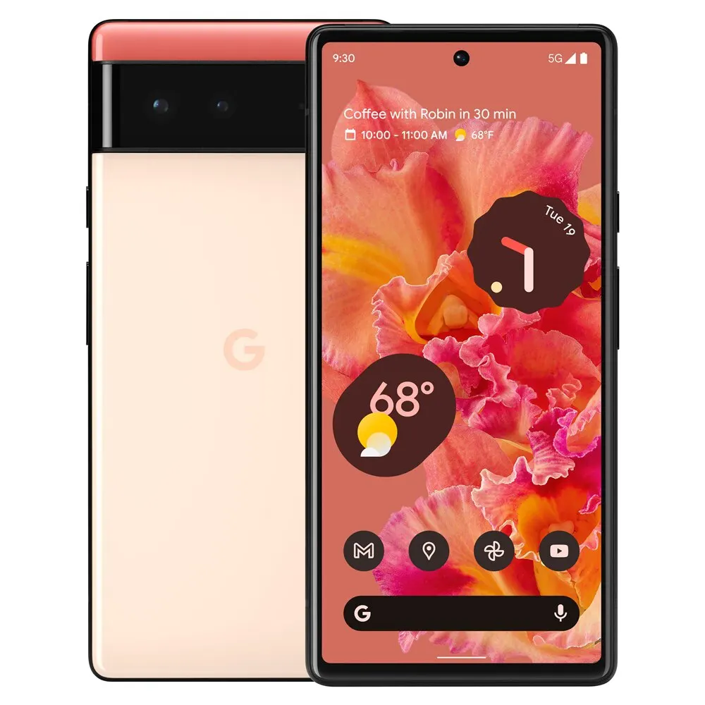 Google-オリジナルのPixel6スマートフォン,Android 12,5g,6.4