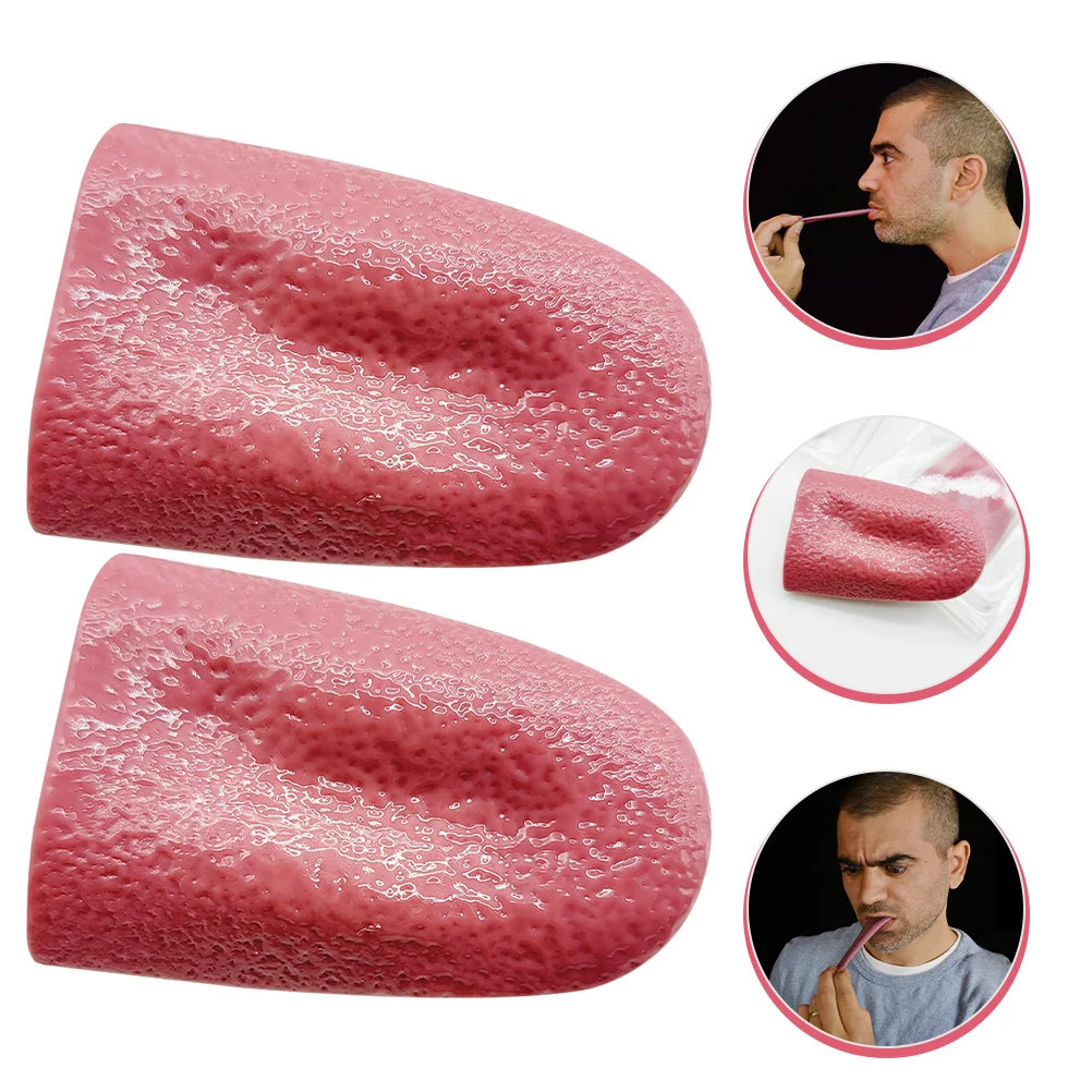 Soft Halloween Fake Tongue Models DIY Cosplay Tongue Decorations Fools Day Tongue Props